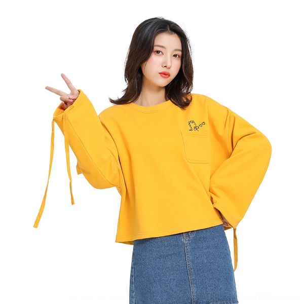 iamsk 2020 autumn and winter women's new sweater sleeves cotton personality student's female with pullovert solid color pullover p, Black
iamsk 2020 autumn and winter women's new sweater sleeves cotton personality student's female with pullovert solid color pullover p, Black