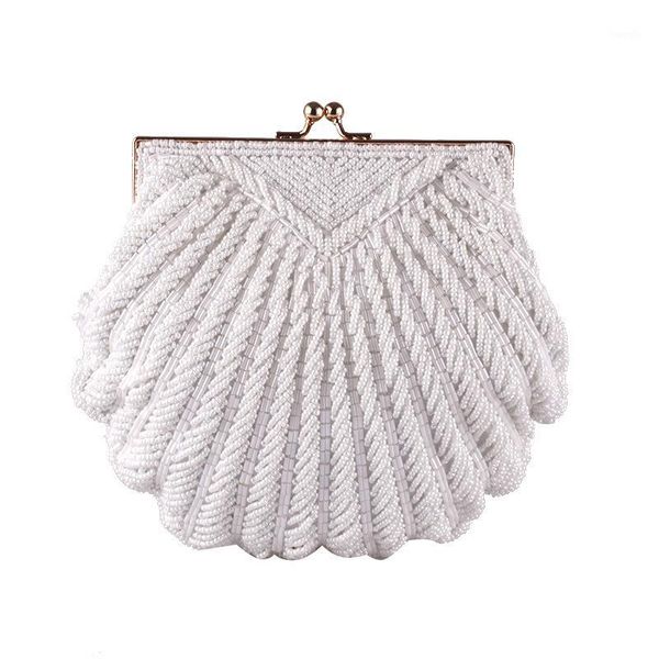 evening bags women's clutch bag wedding bridal tote pearl beaded fashion shell chain party bag1
evening bags women's clutch bag wedding bridal tote pearl beaded fashion shell chain party bag1
