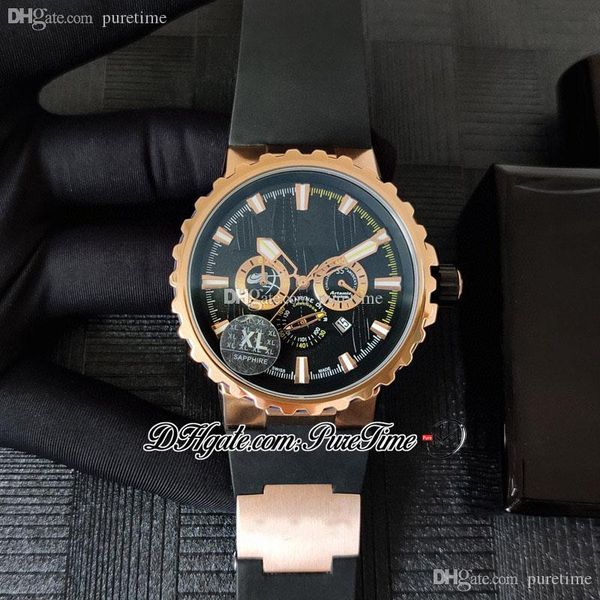 45mm miyota quartz chronograph mens watch rose gold black dial white stick markers rubber strap 2 styles puretime ptun watches f07a1, Slivery;brown
45mm miyota quartz chronograph mens watch rose gold black dial white stick markers rubber strap 2 styles puretime ptun watches f07a1, Slivery;brown