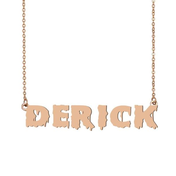 derick name necklace , cool bloody art name necklace for halloween and santa's day jewelry gift for kids boys girls, Silver
derick name necklace , cool bloody art name necklace for halloween and santa's day jewelry gift for kids boys girls, Silver