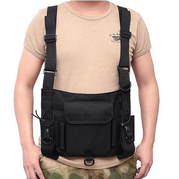 hunting jackets tactical chest bag functional simple rig fashion hip hop waistcoat black vest, Camo;black
hunting jackets tactical chest bag functional simple rig fashion hip hop waistcoat black vest, Camo;black