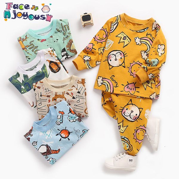 2021 new cute children's autumn pajamas clothing set cartoon boys & girls sleepwear suits kids long sleeves + pants baby home clothes c, White
2021 new cute children's autumn pajamas clothing set cartoon boys & girls sleepwear suits kids long sleeves + pants baby home clothes c, White