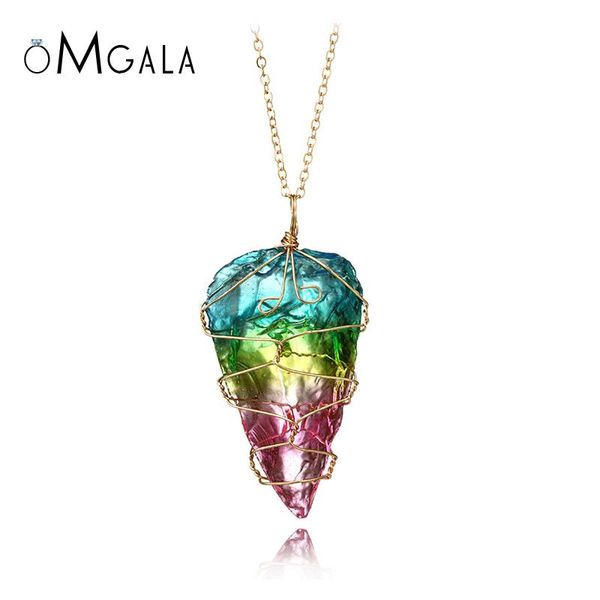 chains omgala 18inch punk irregular natural stone crystal pendant necklaces gold-color quartz wire wrapped necklace women jewelry, Silver
chains omgala 18inch punk irregular natural stone crystal pendant necklaces gold-color quartz wire wrapped necklace women jewelry, Silver