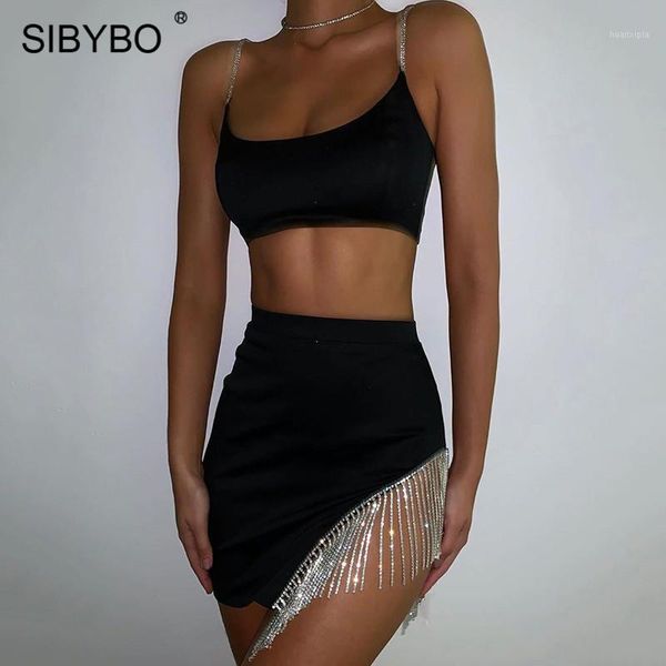 sibybo diamonds spliced split two piece set dress women spaghetti strap sleeveless mini summer dress black club party1, Black;gray
sibybo diamonds spliced split two piece set dress women spaghetti strap sleeveless mini summer dress black club party1, Black;gray