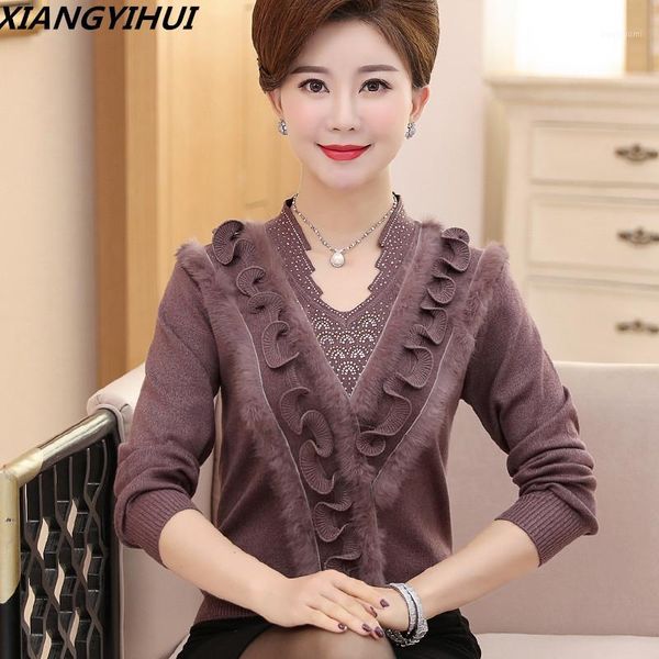 2020 cashmere women sweater female woolen plus size embroidering diamond - studded christmas fur sweater old mother's pullover1, White;black
2020 cashmere women sweater female woolen plus size embroidering diamond - studded christmas fur sweater old mother's pullover1, White;black