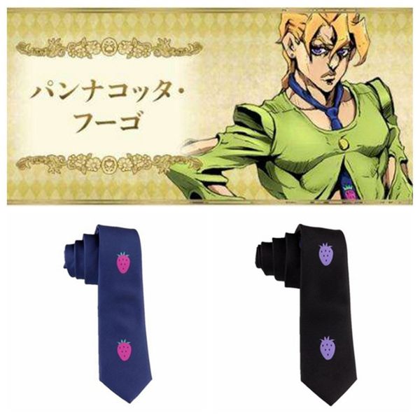 classic anime jojo's bizarre adventure cosplay wind of gold pannacotta fugo purple haze black navy blue strawberry tie accessory 201027, Blue;purple
classic anime jojo's bizarre adventure cosplay wind of gold pannacotta fugo purple haze black navy blue strawberry tie accessory 201027, Blue;purple