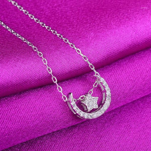 925 sterling silver crystal star moon charm pendant choker necklace for girl women statement jewelry gifts dz7671
925 sterling silver crystal star moon charm pendant choker necklace for girl women statement jewelry gifts dz7671