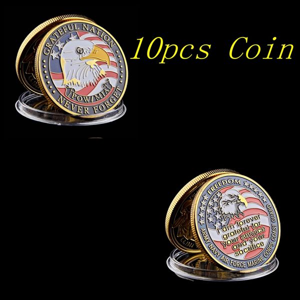 10pcs usa army navy air force marine corps coast guard om eagle gold plated color rare challenge coin for collection
10pcs usa army navy air force marine corps coast guard om eagle gold plated color rare challenge coin for collection