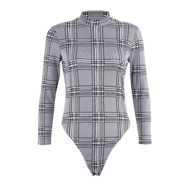 women's long sleeve bodysuit plaid blouse romper jumpsuit s-xl autumn, Black;white
women's long sleeve bodysuit plaid blouse romper jumpsuit s-xl autumn, Black;white