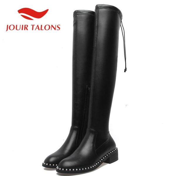 jouir talons fashion shoes woman genuine leather cow leather round toe rivet over-the-knee boots autumn, Black
jouir talons fashion shoes woman genuine leather cow leather round toe rivet over-the-knee boots autumn, Black