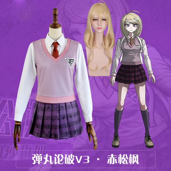 theme costume women girl dress anime danganronpa v3 akamatsu kaede cosplay costume uniforms halloween cosplay dresses outfits wigs sho, Black;red
theme costume women girl dress anime danganronpa v3 akamatsu kaede cosplay costume uniforms halloween cosplay dresses outfits wigs sho, Black;red