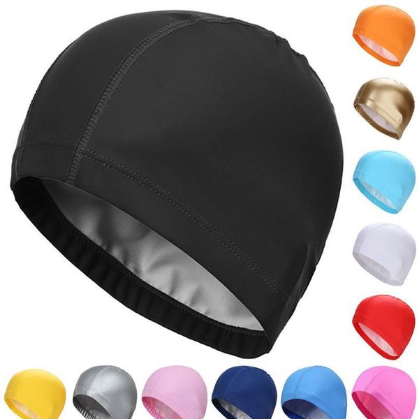 men women pu coating fabric swim cap crystal swim pool protect ears long hair adults waterproof swimming bathing caps di bbybkh
men women pu coating fabric swim cap crystal swim pool protect ears long hair adults waterproof swimming bathing caps di bbybkh