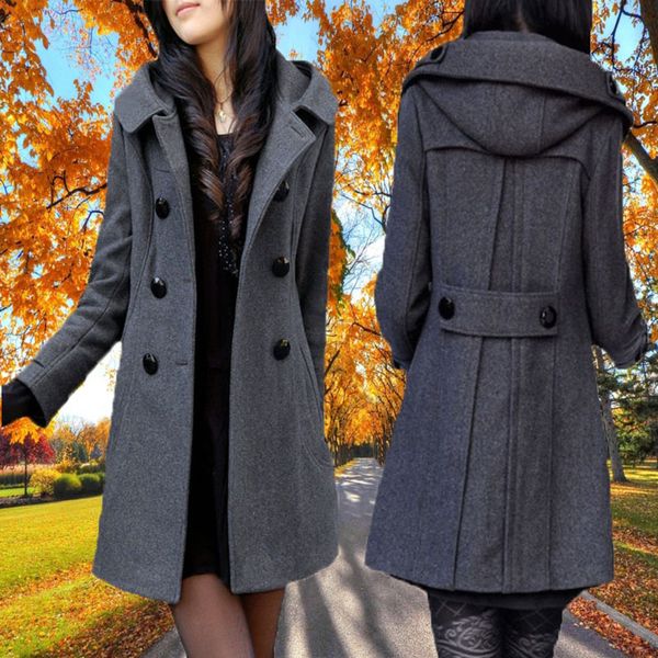 new winter long in fashion cloth cultivate one's morality show thin thickening hooded double-breasted coat female, Tan;black
new winter long in fashion cloth cultivate one's morality show thin thickening hooded double-breasted coat female, Tan;black