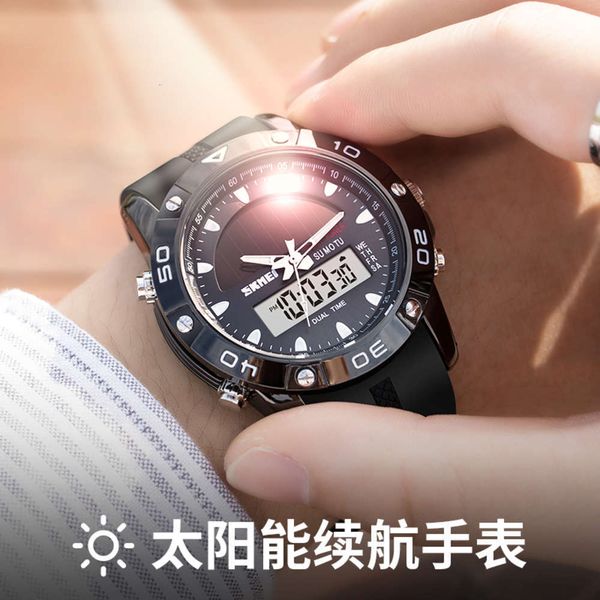 fashion timewatch energy men's student solar sports waterproof swimming double display luminous electronic watch, Slivery;brown
fashion timewatch energy men's student solar sports waterproof swimming double display luminous electronic watch, Slivery;brown