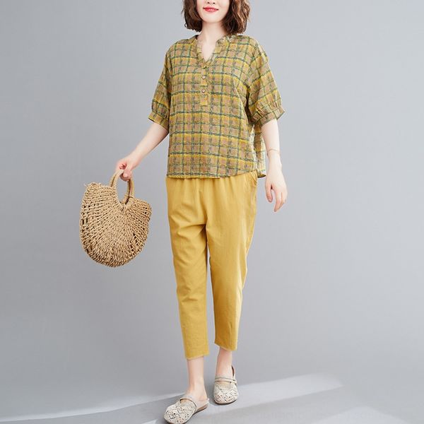 2020 pantspants summer new suit cotton hemp women's middle age casual fashion plaid two piece plain casual pants m2vak, Gray
2020 pantspants summer new suit cotton hemp women's middle age casual fashion plaid two piece plain casual pants m2vak, Gray
