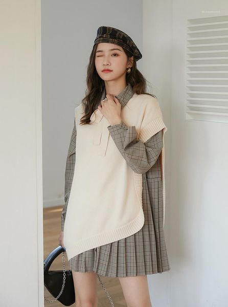women's tracksuits plaid jk female autumn ma3 jia3 long-sleeved shirt dress two-piece dress1, Gray
women's tracksuits plaid jk female autumn ma3 jia3 long-sleeved shirt dress two-piece dress1, Gray