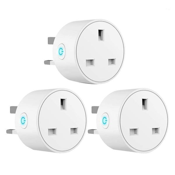 smart power plugs wifi outlet plug works with alexa,google home,wireless socket remote control timer switch, 3 pack.uk1
smart power plugs wifi outlet plug works with alexa,google home,wireless socket remote control timer switch, 3 pack.uk1