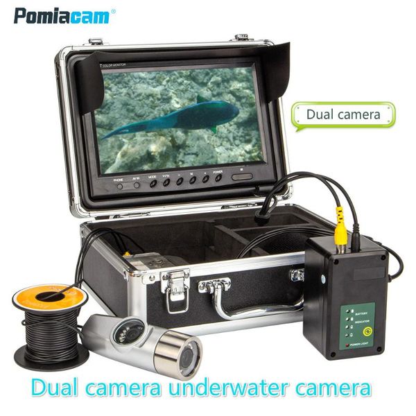 dual camera underwater fishing camera double lamp 8led 9" inch 15m 30m night vision 92 degrees sea /ice
dual camera underwater fishing camera double lamp 8led 9" inch 15m 30m night vision 92 degrees sea /ice