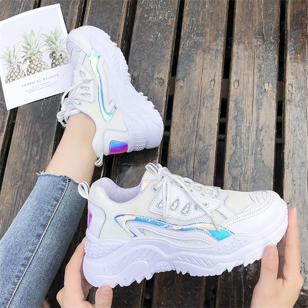 womens shoes 2020 new chunky women sneakers vulcanize white shoes casual fashion platform sneakers basket femme krasovki glitter 1020, Black;white
womens shoes 2020 new chunky women sneakers vulcanize white shoes casual fashion platform sneakers basket femme krasovki glitter 1020, Black;white