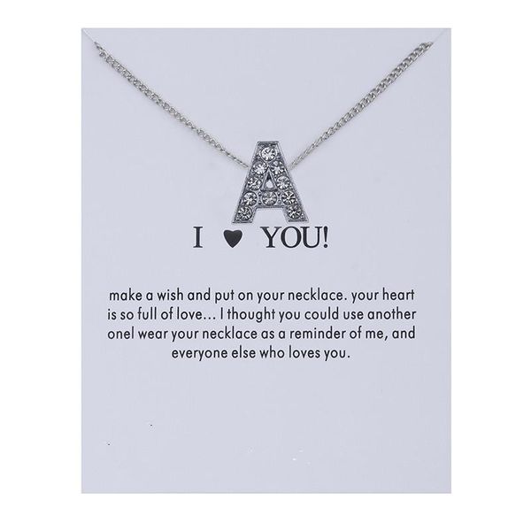 fashion alphabet initial letters message crystal necklace pendant women sweater chain necklaces valentine's day gift jewelry, Golden;silver
fashion alphabet initial letters message crystal necklace pendant women sweater chain necklaces valentine's day gift jewelry, Golden;silver