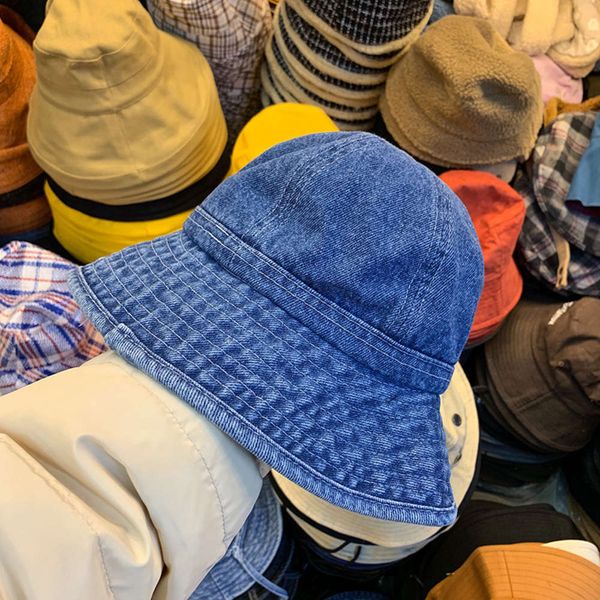 korean denim fisherman's female personality spring summer small basin student versatile casual hat, Blue;gray
korean denim fisherman's female personality spring summer small basin student versatile casual hat, Blue;gray
