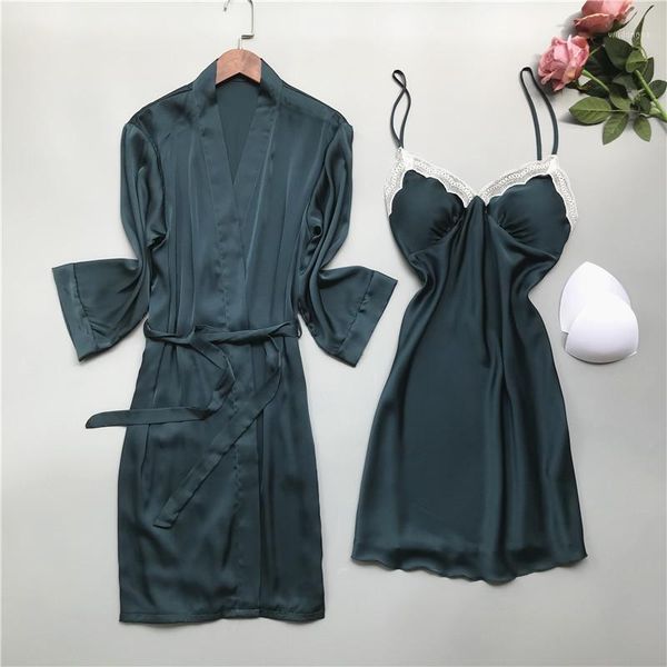 mini 2pcs casual kimono bathrobe bride bridesmaid wedding robe gown summer new sleepwear loose v-neck lace trim nightgown1, Black;red
mini 2pcs casual kimono bathrobe bride bridesmaid wedding robe gown summer new sleepwear loose v-neck lace trim nightgown1, Black;red
