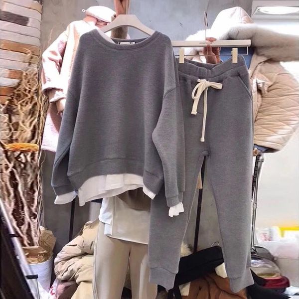 z5h6x western korea dongdaemun sweater early autumn new fake two-piece loose 2020 sports sweater sweaterflesh slimming south style covering, Gray
z5h6x western korea dongdaemun sweater early autumn new fake two-piece loose 2020 sports sweater sweaterflesh slimming south style covering, Gray