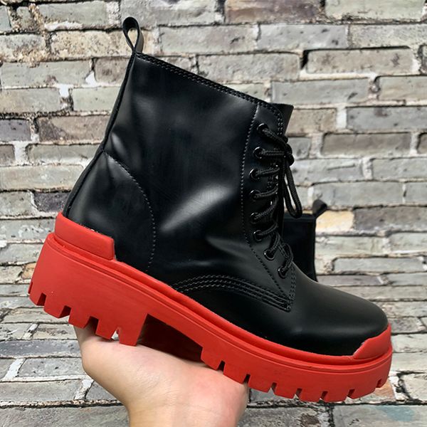 2020 new paris women boots shoes strike lace up martin triple black pink red classic womens booties boot us 5-10
2020 new paris women boots shoes strike lace up martin triple black pink red classic womens booties boot us 5-10