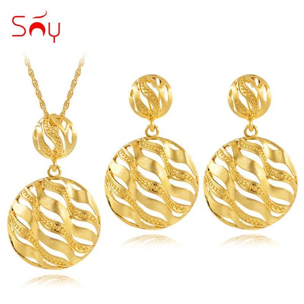 sunny jewelry alloy round water wave fashion jewelry trendy sets for women necklace earrings pendant for party wedding, Silver
sunny jewelry alloy round water wave fashion jewelry trendy sets for women necklace earrings pendant for party wedding, Silver