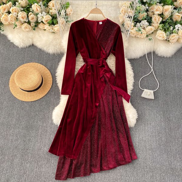 2021 new retro irregular female singiny elegant velvet solid long-sleeve down the line dressed in night chic streetwear ps2c, Black;gray
2021 new retro irregular female singiny elegant velvet solid long-sleeve down the line dressed in night chic streetwear ps2c, Black;gray