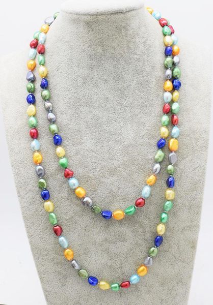 frershwater pearl baroque 7-10mm multicolor long necklace 43inch wholesale beads nature fppj woman 2020, Silver
frershwater pearl baroque 7-10mm multicolor long necklace 43inch wholesale beads nature fppj woman 2020, Silver