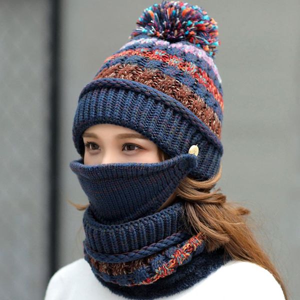 2020 hat winter women's mask hat for girls scarf thick warm fleece inside knitted scarf set 3pcs winter riding fashion hats, Blue;gray
2020 hat winter women's mask hat for girls scarf thick warm fleece inside knitted scarf set 3pcs winter riding fashion hats, Blue;gray
