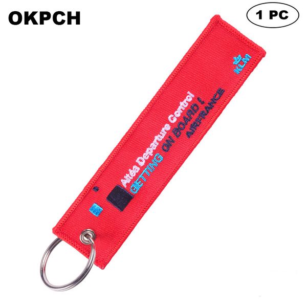 key fobs chains jewelry red embroidery remove before flight keyring gift for friends pk0071, Silver
key fobs chains jewelry red embroidery remove before flight keyring gift for friends pk0071, Silver