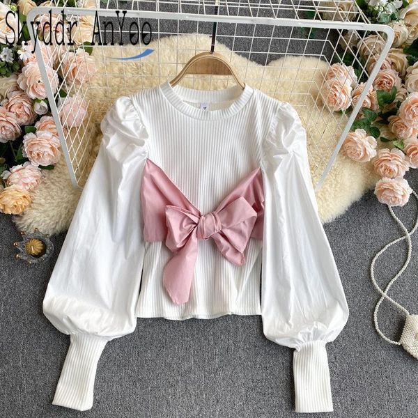 2021spring new blouse women blusas fashion long sleeve bandage bow elegant white shirt o-neck blouses chic female clothing1
2021spring new blouse women blusas fashion long sleeve bandage bow elegant white shirt o-neck blouses chic female clothing1