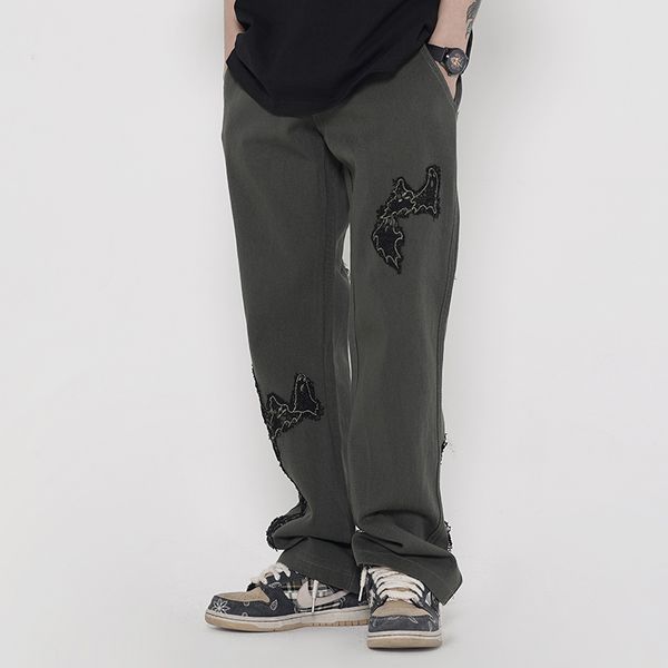 embroidery casual jeans for men and women straight oversize loose denim trousers high street casual jean pants, Black
embroidery casual jeans for men and women straight oversize loose denim trousers high street casual jean pants, Black