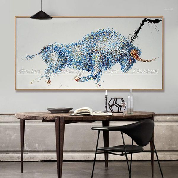 arthyx modern art handpainted strong bull oil painting on canvas abstract animal paintings for living room office decoration1
arthyx modern art handpainted strong bull oil painting on canvas abstract animal paintings for living room office decoration1