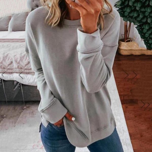women's t-shirt casual solid color tee shirt for female long sleeve t-shirts women 2021 spring autumn o-neck loose and tees, White
women's t-shirt casual solid color tee shirt for female long sleeve t-shirts women 2021 spring autumn o-neck loose and tees, White