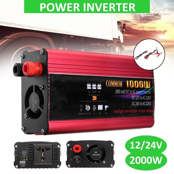2000w car home auto power inverter dc 12/24v to ac 220v peaks modified sine wave charger converter voltage transformer adapter1
2000w car home auto power inverter dc 12/24v to ac 220v peaks modified sine wave charger converter voltage transformer adapter1