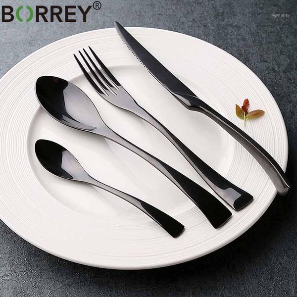 dinnerware sets borrey 24pcs classic cutlery set dinner black western stainless steel silver spoon fork knife1
dinnerware sets borrey 24pcs classic cutlery set dinner black western stainless steel silver spoon fork knife1