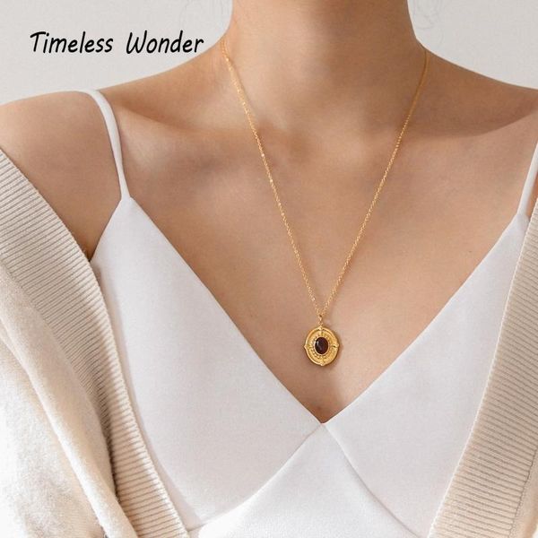 chokers timeless wonder titanium geo oval stone charm necklace women stainless steel jewelry kpop gift goth boho designer ins 2024, Golden;silver
chokers timeless wonder titanium geo oval stone charm necklace women stainless steel jewelry kpop gift goth boho designer ins 2024, Golden;silver