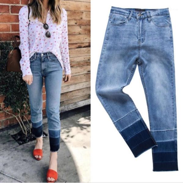 autumn 2020 fashion high waist patchwork contrast color detachable jeans straight denim pants1, Blue
autumn 2020 fashion high waist patchwork contrast color detachable jeans straight denim pants1, Blue