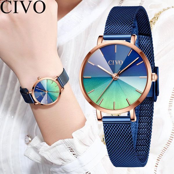 wristwatches relogio feminino 2021 civo fashion women watches ladies watch stainless steel waterproof female gift clock 81111, Slivery;brown
wristwatches relogio feminino 2021 civo fashion women watches ladies watch stainless steel waterproof female gift clock 81111, Slivery;brown