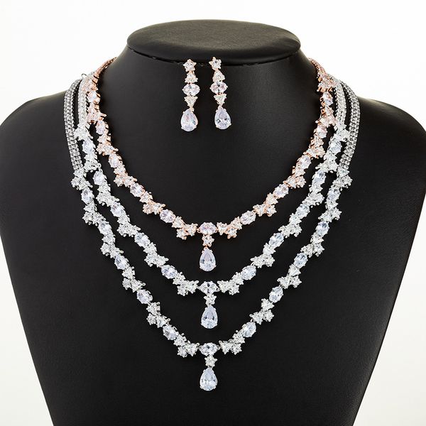 women wedding bridal rhinestone zircon chain crystal statement necklace dangle earrings charm jewelry set fashion accessories kimter-k214fa
women wedding bridal rhinestone zircon chain crystal statement necklace dangle earrings charm jewelry set fashion accessories kimter-k214fa