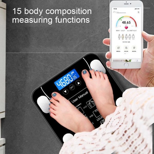 1pcs body fat scales floor scientific smart electronic led digital weight bathroom balance bluetooth app android or ios1
1pcs body fat scales floor scientific smart electronic led digital weight bathroom balance bluetooth app android or ios1