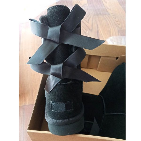 women ankle half winter snow boots plush warm brown red short bow beige pink navy blue girls lady platform shoes, Black
women ankle half winter snow boots plush warm brown red short bow beige pink navy blue girls lady platform shoes, Black