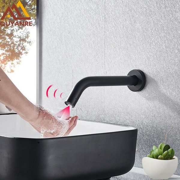 quyanre black chrome touchless sensor basin faucet handsfaucet inductive electric plug cold water mixer tap battery power1
quyanre black chrome touchless sensor basin faucet handsfaucet inductive electric plug cold water mixer tap battery power1