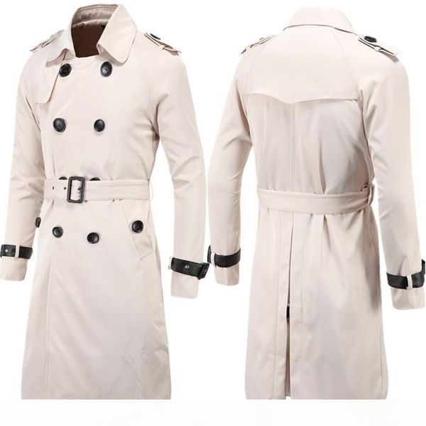 men trench coat classic double breasted trench coat masculino male winter clothing long jackets coats british style overcoat, Tan;black
men trench coat classic double breasted trench coat masculino male winter clothing long jackets coats british style overcoat, Tan;black
