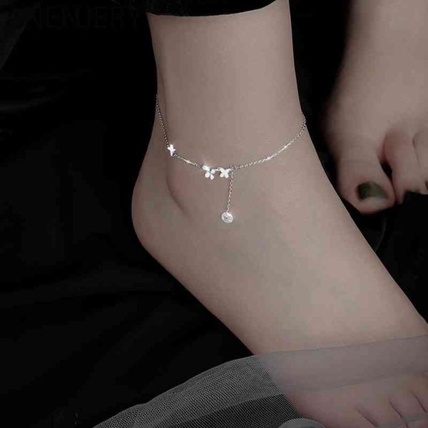 anenjery 925 sterling silver butterfly tassel anklet for women simple sweet zircon bracelet jewelry wholesale, Red;blue
anenjery 925 sterling silver butterfly tassel anklet for women simple sweet zircon bracelet jewelry wholesale, Red;blue