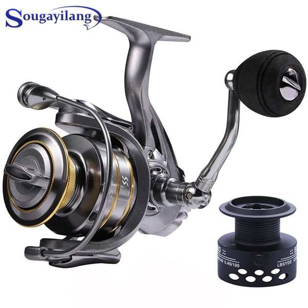 sougayilang metal body spinning reels 13+1bb double spool fishing gear ratio 5.1:1 5.5:1 carp feeder tackle 220215
sougayilang metal body spinning reels 13+1bb double spool fishing gear ratio 5.1:1 5.5:1 carp feeder tackle 220215