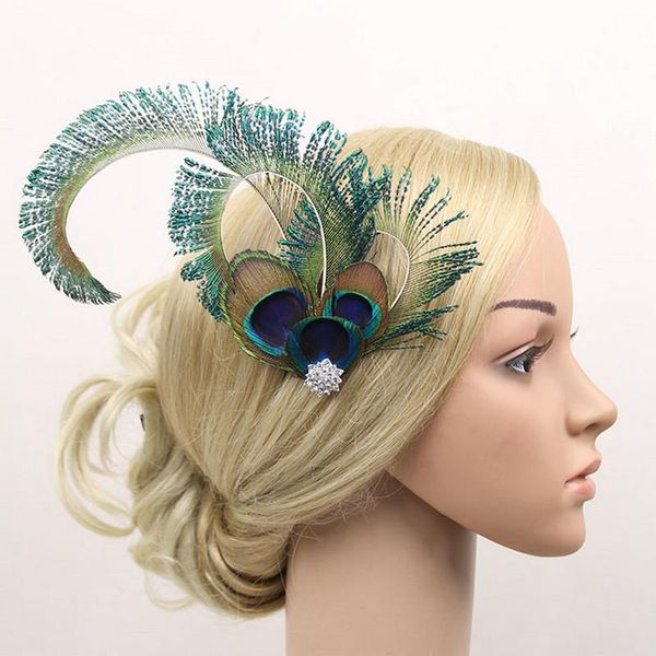 fascinator peacock feather hair clip hat ladies day ascot race wedding party accessories wedding hair accessories bridal crown, Golden;silver
fascinator peacock feather hair clip hat ladies day ascot race wedding party accessories wedding hair accessories bridal crown, Golden;silver